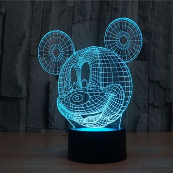 MICKEY MOUSE 3D illusion Night Lamp