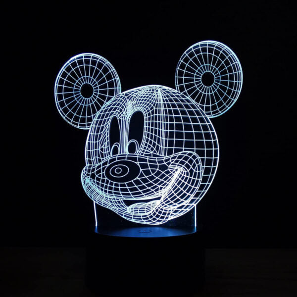 MICKEY MOUSE 3D illusion Night Lamp