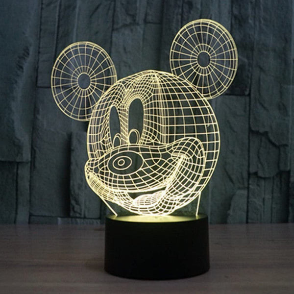 MICKEY MOUSE 3D illusion Night Lamp