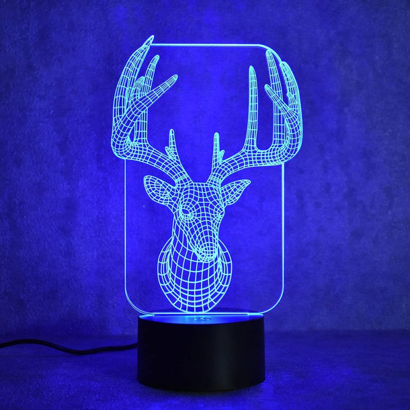 Beautiful Deer 3D Illusion Night Lamp