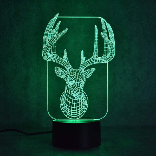 Beautiful Deer 3D Illusion Night Lamp