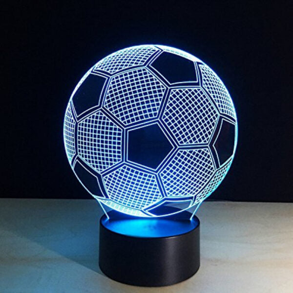 Creative 3D Football Illusion Night Lamp