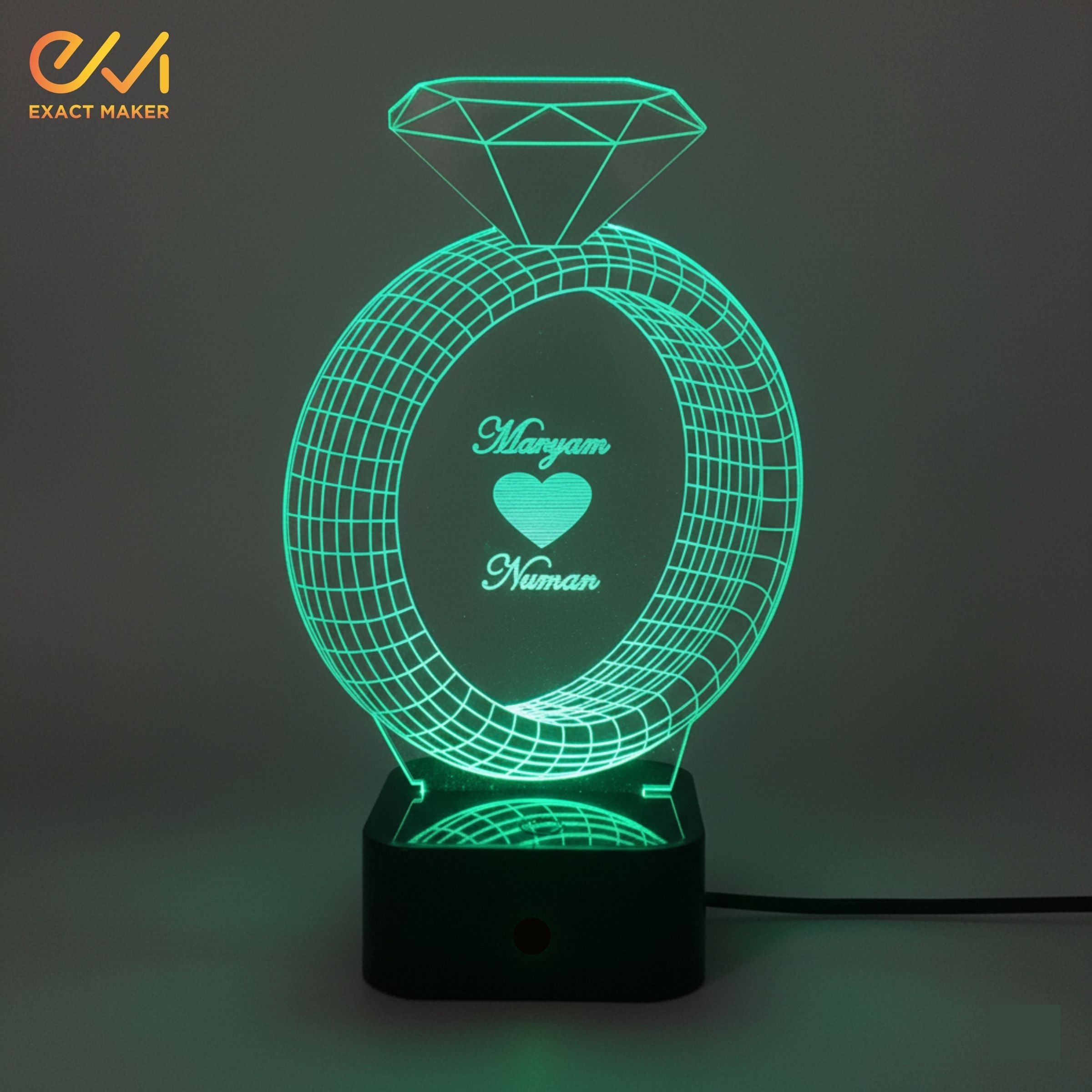 Customize 3D Ring illusion Lamp, 3D Light Lamp,