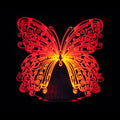 Creative Butterfly 3D Optical Illusion Night Lamp