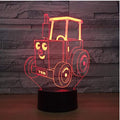 Funny Tractor Shape 3D illusion Night Lamp