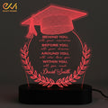 Customize Graduation desk lamp 3D Light Lamp