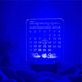 Customize 3D Calendar Shape illusion Lamp