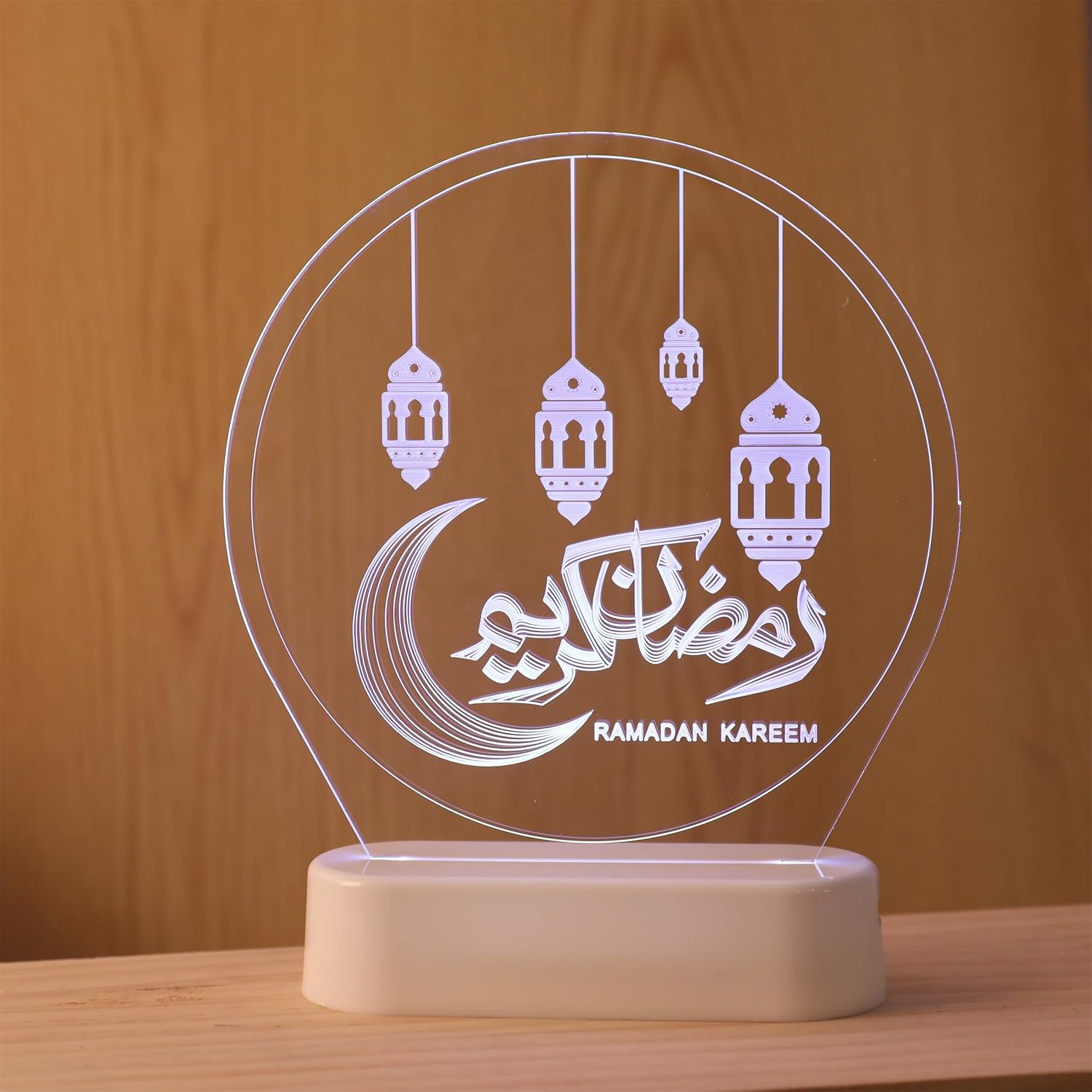 "Ramadan Kareem" 3D Illusion Lamp Islamic Desk Lamp