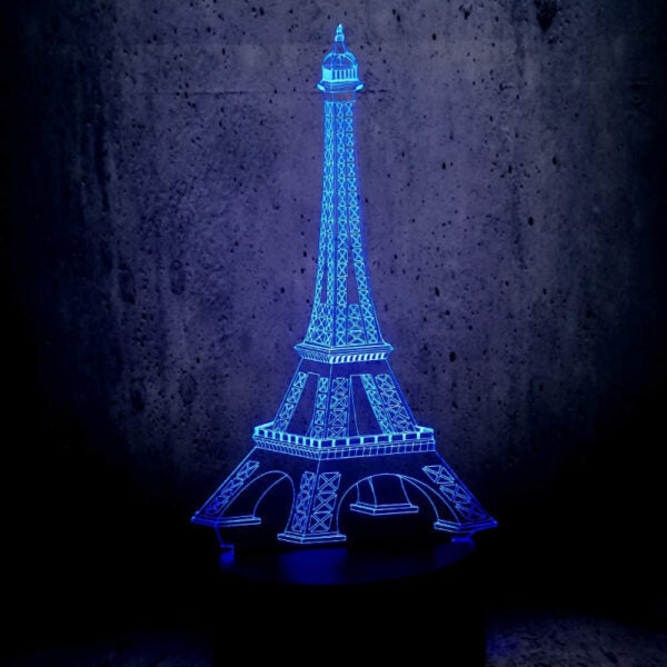 Eiffel Tower Acrylic 3D Illusion Night Lamp