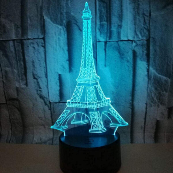 Eiffel Tower Acrylic 3D Illusion Night Lamp