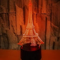 Eiffel Tower Acrylic 3D Illusion Night Lamp