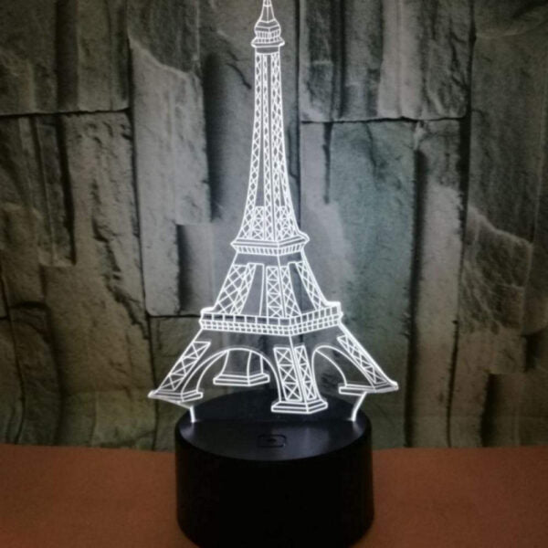 Eiffel Tower Acrylic 3D Illusion Night Lamp