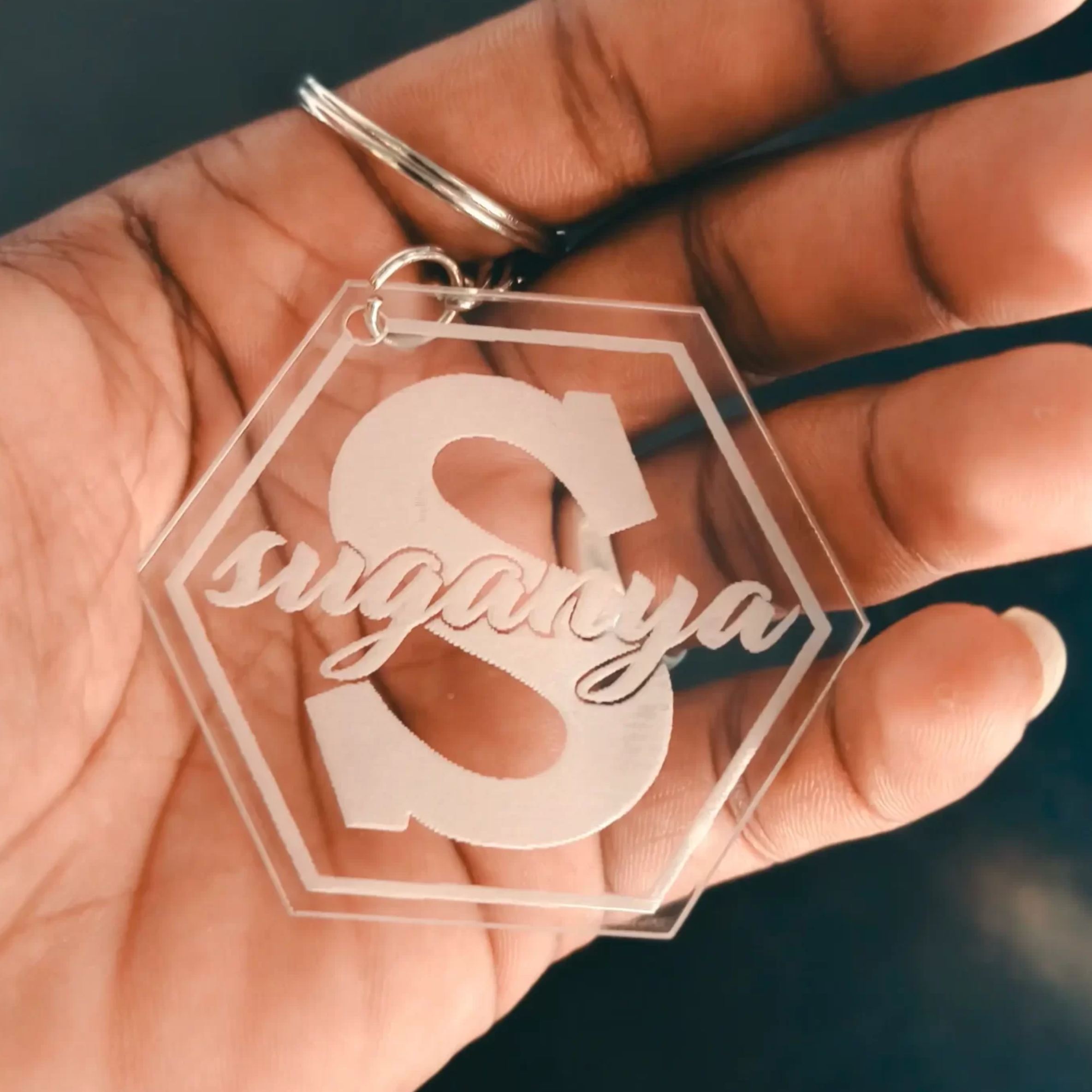 Customize name Acrylic Keychain