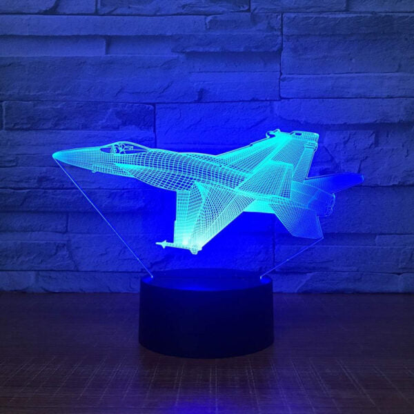 Large F-18 Hornet Aircraft 3D Illusion Lamp
