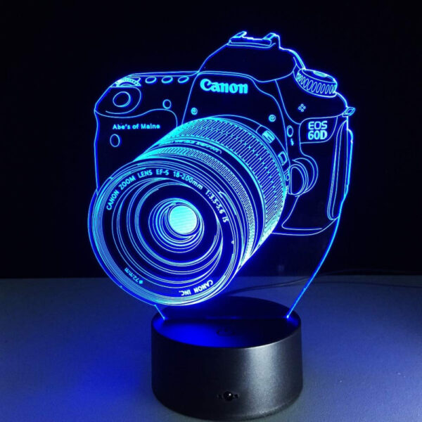 Canon Camera 3D Acrylic Illusion Lamp