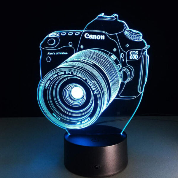 Canon Camera 3D Acrylic Illusion Lamp