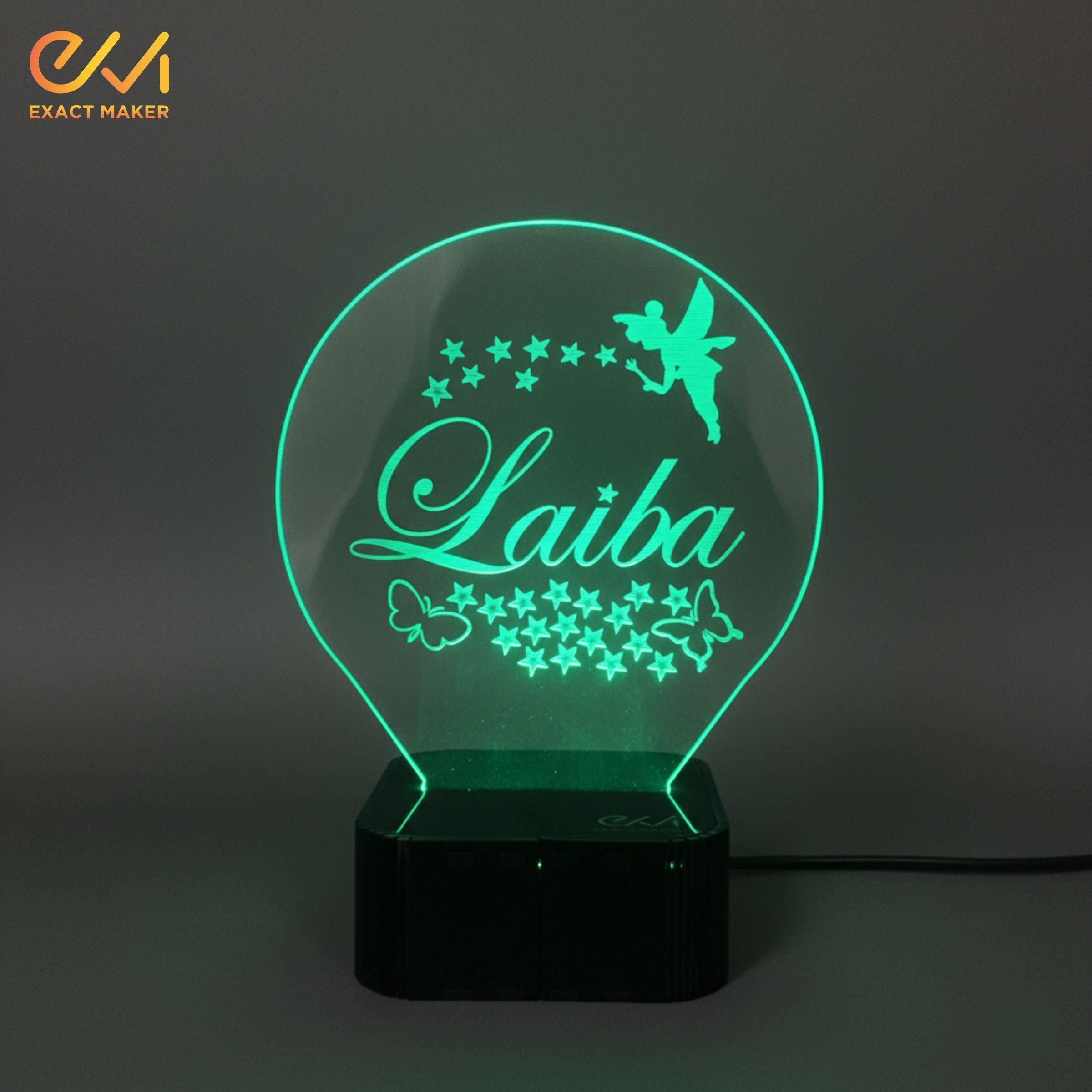 Customize Name 3D illusion Lamp, 3D Light Lamp