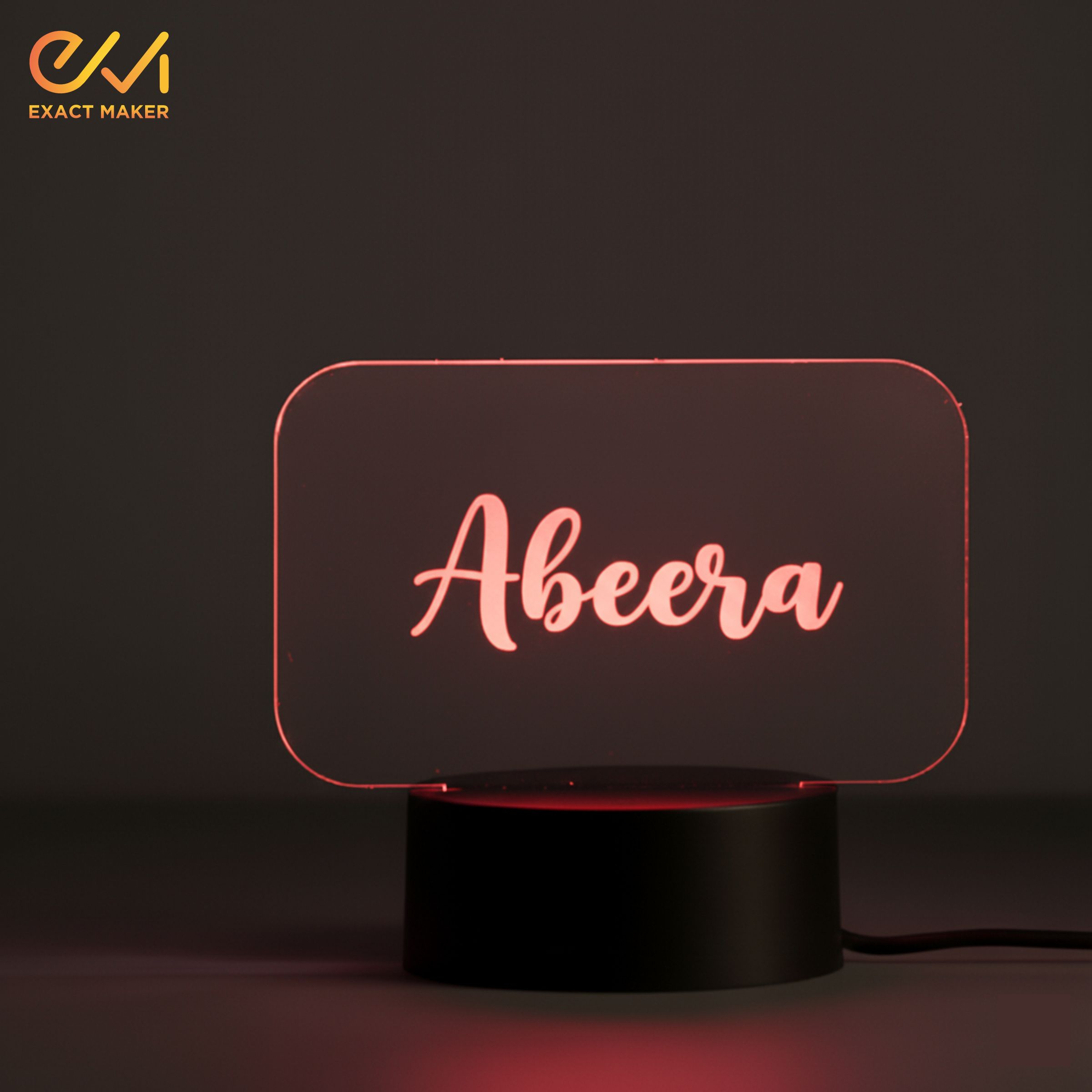 3D Customize Name LED Lamp 3D Illusion Lamp